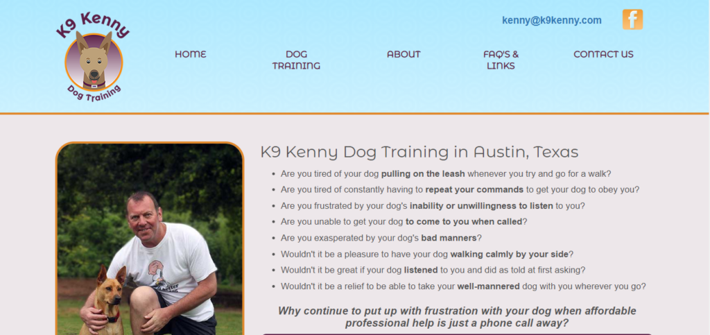Austin Dog Training - K9 Kenny