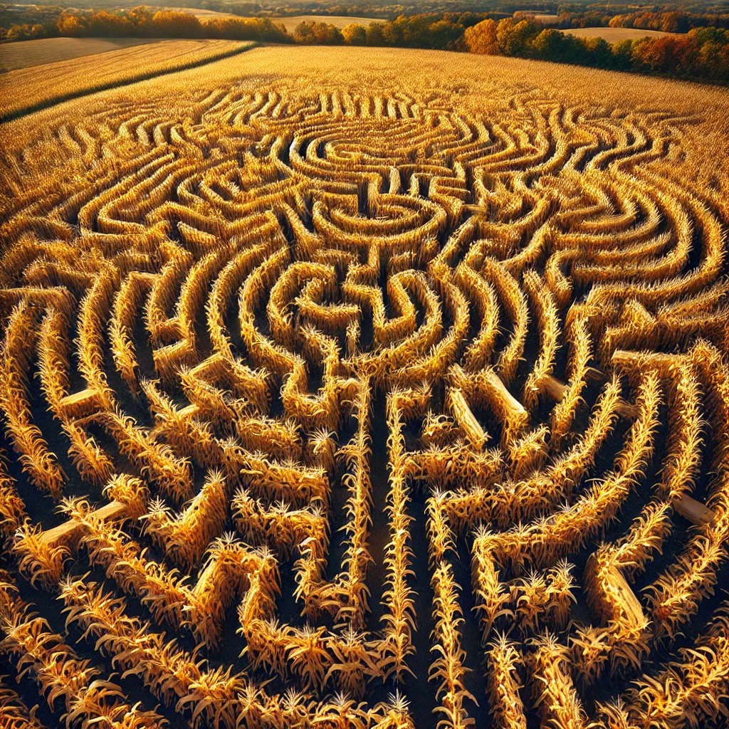 Fall Dog Adventure - Corn Maze